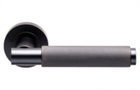 Varese Knurled Lever on Concealed Fix Round Rose Door Handle