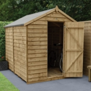 Forest Garden 8 x 6ft Windowless Overlap Apex Pressure Treat