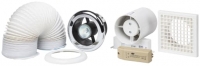 Wickes  Manrose In-Line Shower Light Kit with Timer - White 100mm