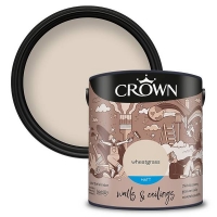 Homebase Crown Crown Breatheasy Neutrals Wheatgrass Matt Emulsion Paint - 2