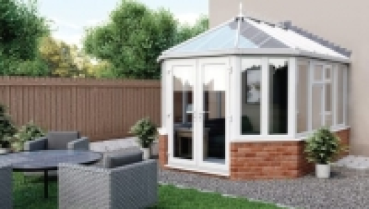 Euramax Victorian Glass Roof Dwarf Wall Conservatory - 10 x