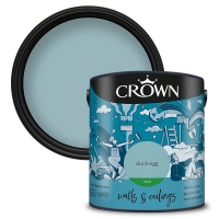 Homebase Crown Crown Breatheasy Duck Egg - Silk Standard Emulsion Paint - 2