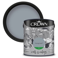 Homebase Crown Crown Standard Silk Emulsion Blue Gravel - 2.5L