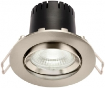 Saxby Integrated LED Adjustable Cool White Satin Nickel Down