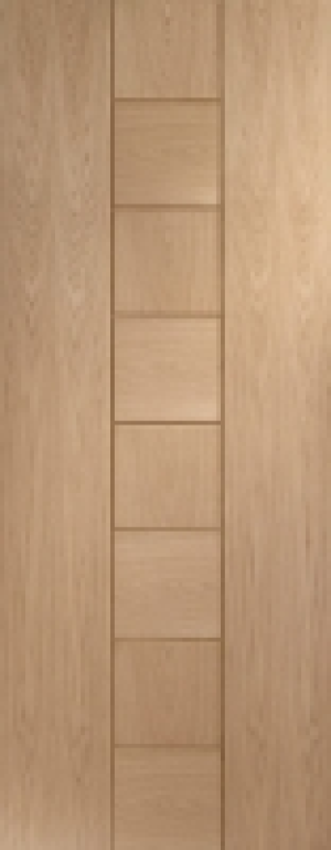 Wickes  XL Joinery Messina Oak 8 Panel Pre Finished Internal Door- 1