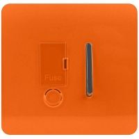 Homebase Plastic Trendi Switch Switched 13Amp Fused Spur in Orange