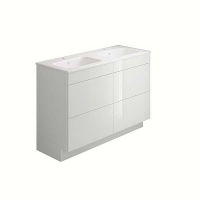 Homebase No Assembly Required House Beautiful Ele-ment(s) 1200mm Gloss White Floorstanding