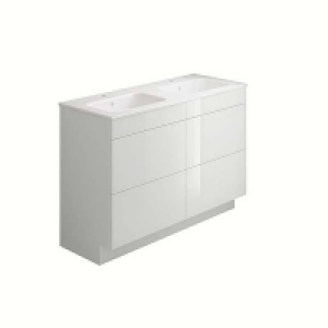 No Assembly Required House Beautiful Ele-ment(s) 1200mm Gloss White Floorstanding