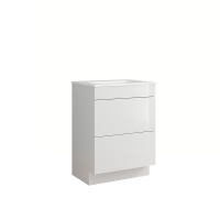 Homebase No Assembly Required House Beautiful Ele-ment(s) Gloss White 600mm Floorstanding 