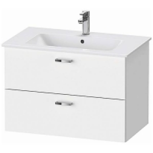 Self Assembly Required Duravit XBase 800mm Basin & Wall Mounted Vanity Unit - White