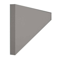 Homebase Wrapped Mdf 2400mm Continuous Plinth for High Gloss Slab Grey or Handlel