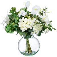 BMStores  Floral Arrangement - White