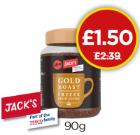 Budgens  Jacks Gold Roast Freeze Dried Coffee