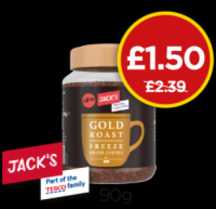 Budgens  Jacks Gold Roast Freeze Dried Coffee