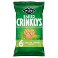 Morrisons  Jacobs Baked Crinklys 6 Cheese & Onion Flavour