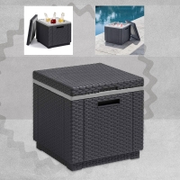 InExcess  Keter - California Square Ice Cube Cooler / Storage Box - Gr