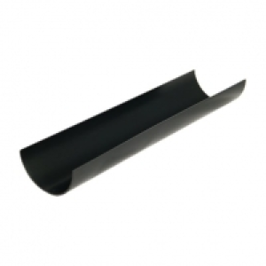 Wickes  FloPlast 76mm Miniflo Gutter 2m - Black