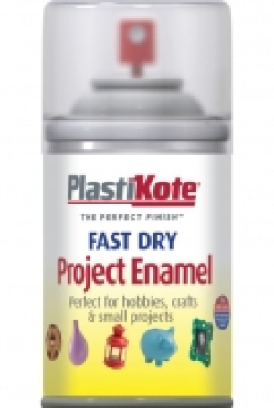 Wickes  Plastikote Fast Dry Enamel Aerosol Spray - Clear 100ml