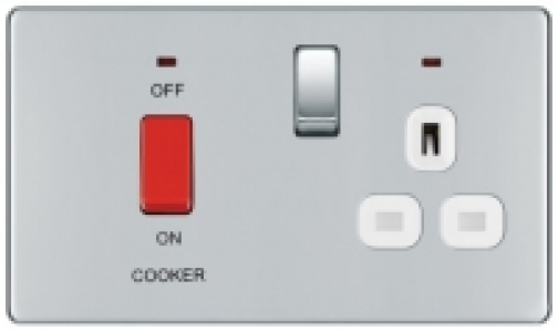 Wickes  BG 45 Amp Screwless Flat Plate Cooker Control Unit with Swit