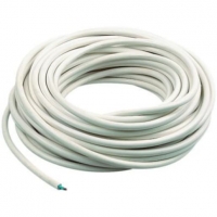 Wickes  Wickes 2 Core Flexible Round Cable - White 0.75mm2 x 16.5m