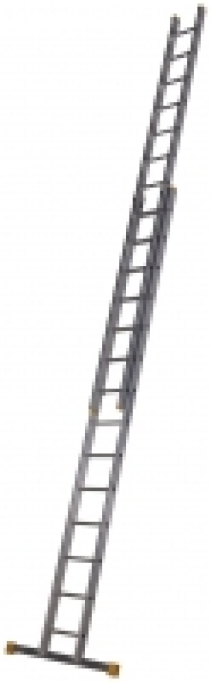 Werner D Rung 2 Section High Grade Aluminium Extension Ladde