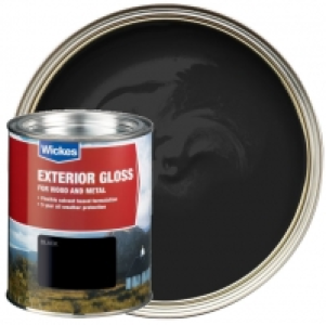 Wickes  Wickes Exterior Gloss Black 750ml