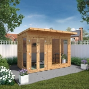 Mercia 10 x 6ft Maine Pent Timber Summerhouse