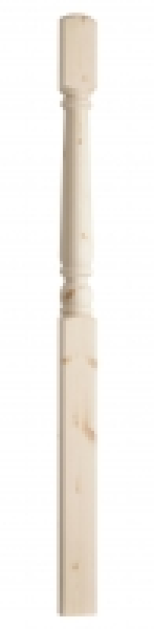 Wickes Pine Turned Half Newel 1500 x 90 x 41mm