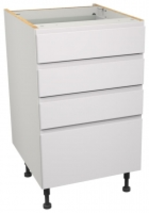 Wickes  Camden White 4 Drawer Unit - 500mm