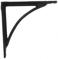 Wickes  Tapered Arch Black Shelving Bracket - 200 x 200mm