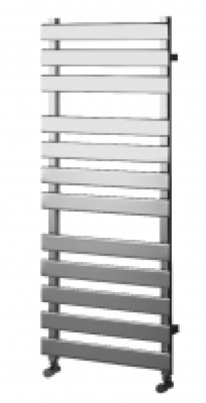 Wickes  Wickes Haven Flat Panel Designer Chrome Towel Radiator - 120