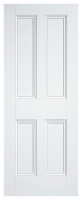 Wickes  LPD Internal 4 Panel Primed White Solid Core Door - 610 x 19