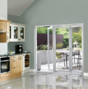 Wickes Burman Slimline Finished Bi-fold Door White 6ft Wide &pound;2,400.00