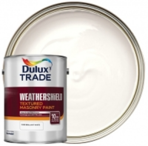 Wickes  Dulux Trade Weathershield Textured Masonry Paint - Brilliant