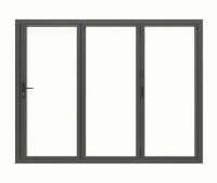 Wickes  Jci Aluminium Bi-fold Door Set Grey Right Opening 2090 x 239