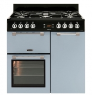 Wickes  Leisure Cookmaster 90cm Dual Fuel Range Cooker - Blue