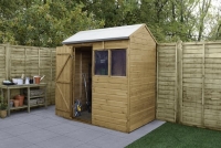 Wickes  Forest Garden 6 x 4ft Reverse Apex Shiplap Dip Treated Shed