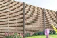 Wickes  Forest Garden Contemporary Double Slatted Fence Panel - 6ft 