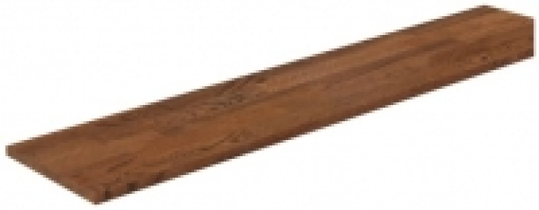 Smoked Brown Oil Rustic Oak Shelf 1200x230x27mm
