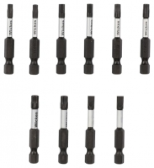 Wickes  Wickes 10 Piece Mixed Impact Screwdriver Bit Set - 50mm