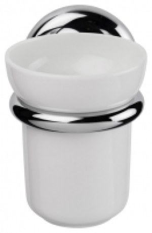 Wickes  Croydex Flexi-Fix Grosvenor Bathroom Tumbler & Holder - Chro