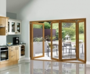 Wickes Eden Finished Oak Veneer Bi-fold Door 10ft Wide
