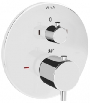 Vitra Origin Round Built-In 2 Way Thermostatic Shower Mixer