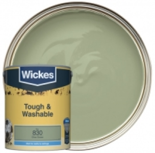 Wickes  Wickes Olive Green - No. 830 Tough & Washable Matt Emulsion 