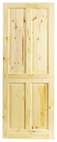 Wickes  Wickes Chester 4 Panel Knotty Pine Fire Door 1981x686mm