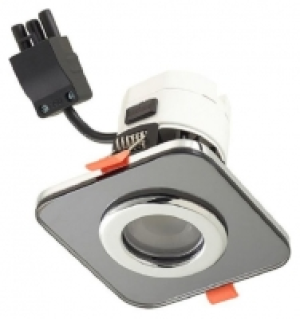 Wickes  Wickes Square Smoked Glass Downlight