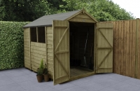 Wickes  Forest Garden 8 x 6ft Apex Overlap Pressure Treated Double D
