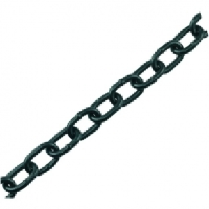 Wickes  Wickes Black Zinc Plated Steel Welded Chain - 5 x 21mm x 2m