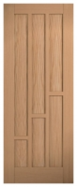 Wickes  LPD Internal Coventry 6 Panel Unfinished Solid Oak Core Door