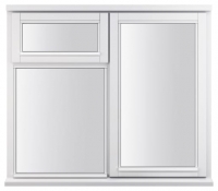 Wickes  White Double Glazed Timber Casement Window - 3-Lite Right Hu